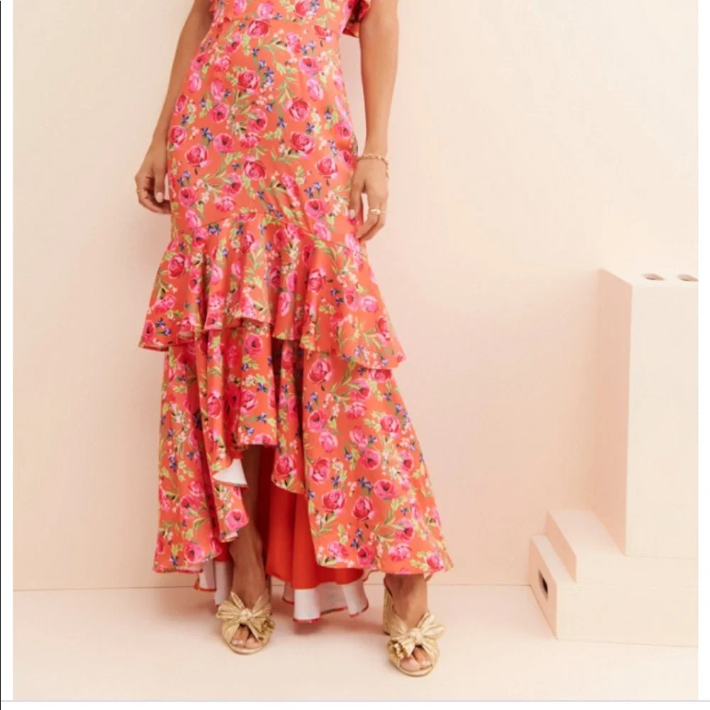 Keepsake the Label Peach Floral Maxi Dress - Picture 2 of 12